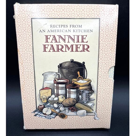 Recipes From An American Kitchen Fannie Farmer 4 Book Boxed Set Vintage 1990s - Picture 1 of 6